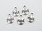 Faith Charm, 15mm x 12mm, Antique Silver, Sold As 5 Pieces.
